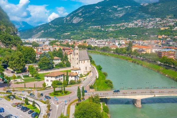 Chiesa Sant Apollinare Church Italian City Trento — стоковое фото