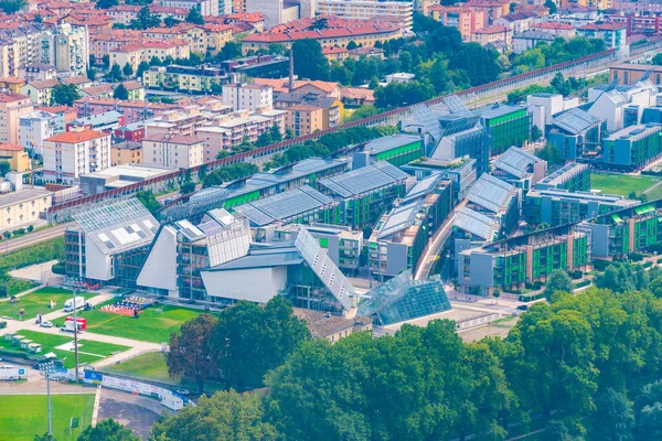 MUSE 'nun havadan görünüşü - İtalya' daki Museo delle Scienze di Trento.
