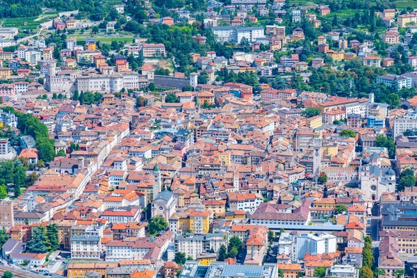 Veduta Aerea Della Città Italiana Trento — Foto Stock