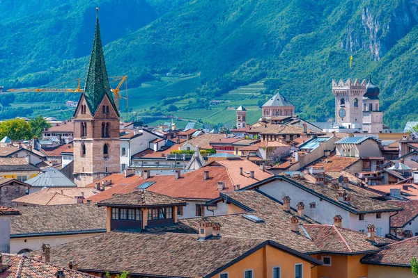 Vue Aérienne Vieille Ville Italienne Trente — Photo