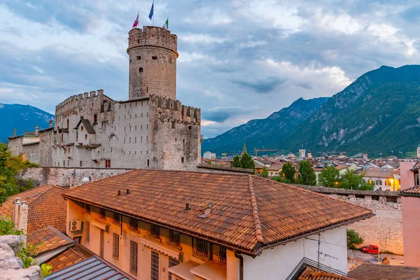 Vista Pôr Sol Castello Del Buonconsiglio Trento Itália — Fotografia de Stock