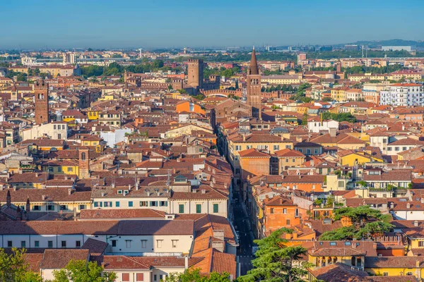 Aerial View Verona Castel San Pietro — Stock Photo, Image