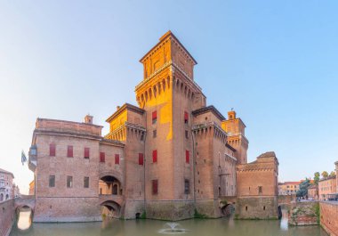 İtalyan kenti Ferrara 'da Castello Estense