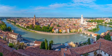 İtalyan şehri Verona Panorama Manzarası