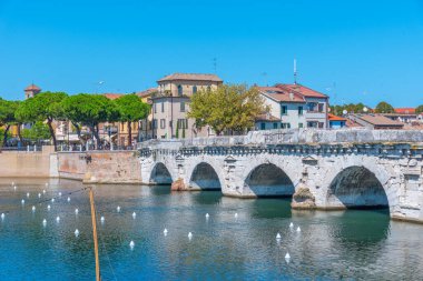 Köprü, tiberius (ponte di tiberio) Rimini, İtalya..