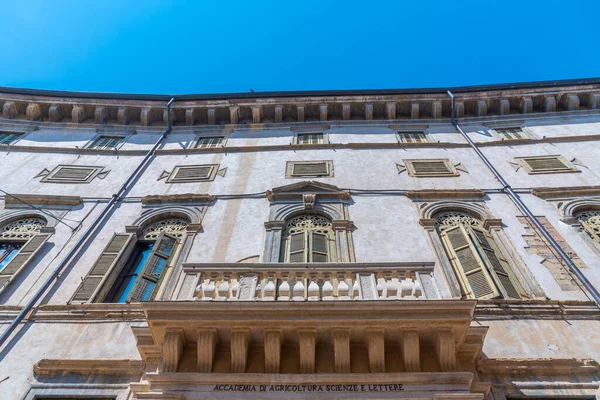 Történelmi Házak Óvárosban Verona Olaszországban — Stock Fotó