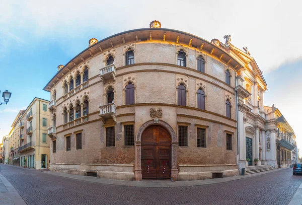 Történelmi Házak Óvárosban Vicenza Ital — Stock Fotó