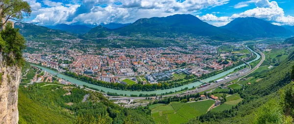 Eski İtalyan şehri Trent 'in Panorama manzarası