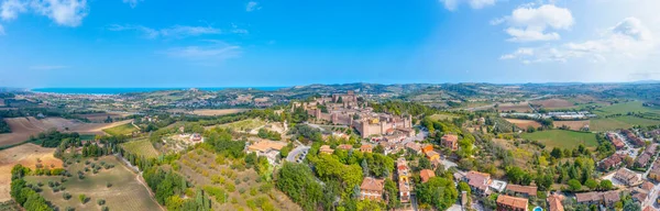 Flygfoto Över Italienska Staden Gradar — Stockfoto