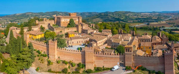 Veduta Aerea Della Città Italiana Gradara — Foto Stock