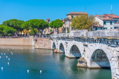 Köprü, tiberius (ponte di tiberio) Rimini, İtalya..