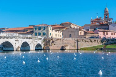 Köprü, tiberius (ponte di tiberio) Rimini, İtalya..