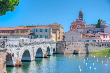 Köprü, tiberius (ponte di tiberio) Rimini, İtalya..