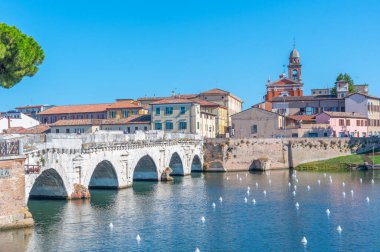 Köprü, tiberius (ponte di tiberio) Rimini, İtalya..