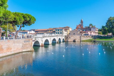 Köprü, tiberius (ponte di tiberio) Rimini, İtalya..