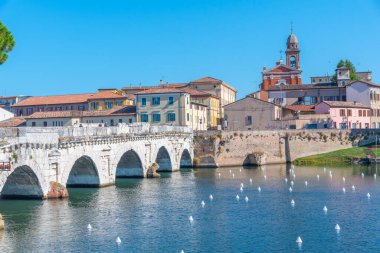 Köprü, tiberius (ponte di tiberio) Rimini, İtalya..
