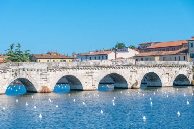 Köprü, tiberius (ponte di tiberio) Rimini, İtalya..