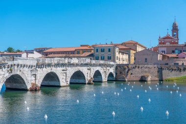 Köprü, tiberius (ponte di tiberio) Rimini, İtalya..