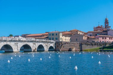 Köprü, tiberius (ponte di tiberio) Rimini, İtalya..