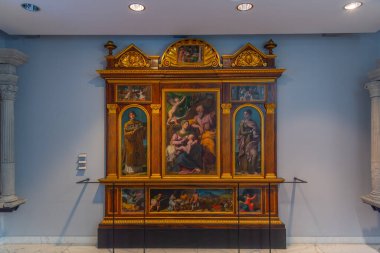 Citta di San Marino, San Marino, 2 Eylül 2021: San Marino Müzesinin İçi.