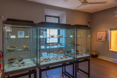 Citta di San Marino, San Marino, 2 Eylül 2021: San Marino Müzesinin İçi.