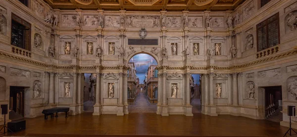 Vicenza Itálie Srpna 2021 Teatro Olimpico Italském Městě Vicenza — Stock fotografie