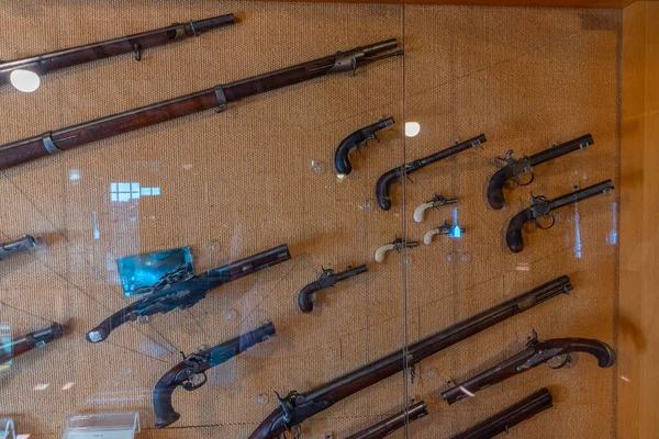 Citta di San Marino, San Marino, 1 Eylül 2021: San Marino 'nun ikinci kulesi içindeki askeri müze: Cesta veya Fratta.