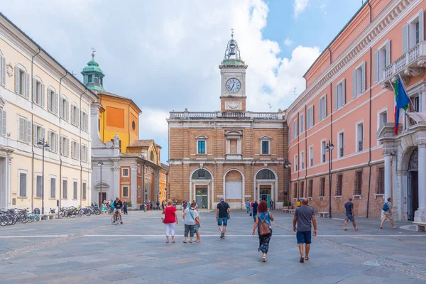 Ravenna Italia Septiembre 2021 Gente Está Paseando Por Piazza Del — Foto de Stock