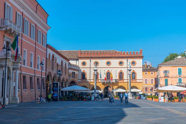 Ravenna Italia Septiembre 2021 Ayuntamiento Piazza Del Popolo Ciudad Italiana — Foto de Stock