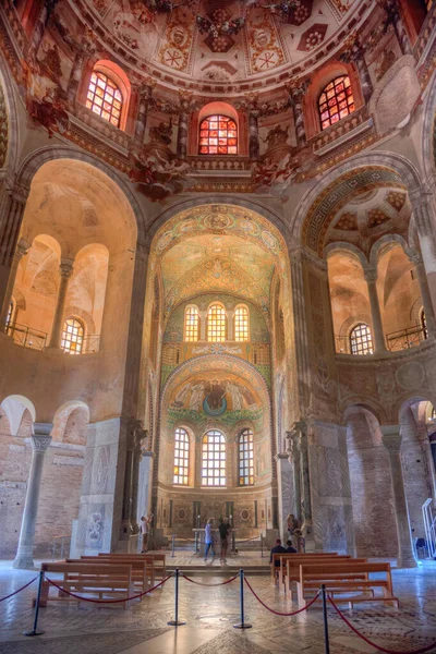 Ravenna Italië September 2021 Decoratie Basiliek San Vitale Ravenna — Stockfoto