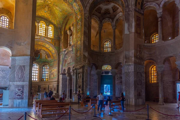 Ravenna Italia Septiembre 2021 Decoración Interior Basílica San Vitale Ciudad — Foto de Stock