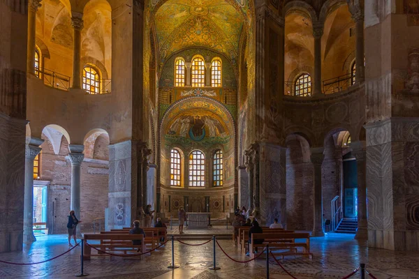 Ravenna Italia Septiembre 2021 Decoración Interior Basílica San Vitale Ciudad — Foto de Stock