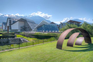 Trento, İtalya, 28 Ağustos 2021: MUSE - İtalya 'daki Museo delle Scienze di Trento.