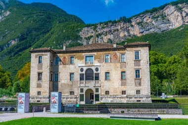 Trento, İtalya, 28 Ağustos 2021: Palazzo delle Albere İtalyan kenti Trento.