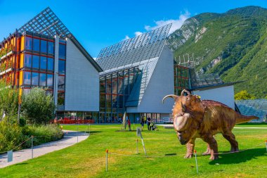 Trento, İtalya, 28 Ağustos 2021: MUSE - İtalya 'daki Museo delle Scienze di Trento.