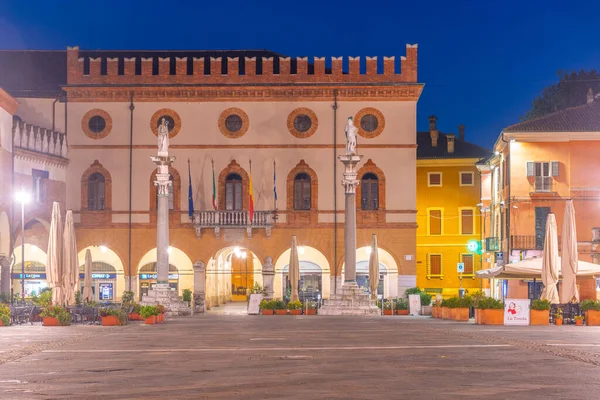 Ravenna Itália Setembro 2021 Vista Nascer Sol Prefeitura Piazza Del — Fotografia de Stock