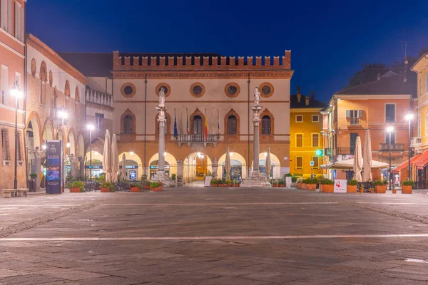 Ravenna Italia Settembre 2021 Veduta Sorgere Del Sole Del Municipio — Foto Stock