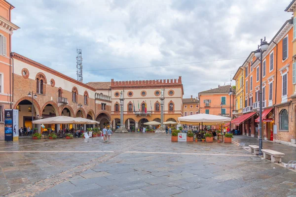 Ravenna Italia Agosto 2021 Ayuntamiento Piazza Del Popolo Ciudad Italiana — Foto de Stock