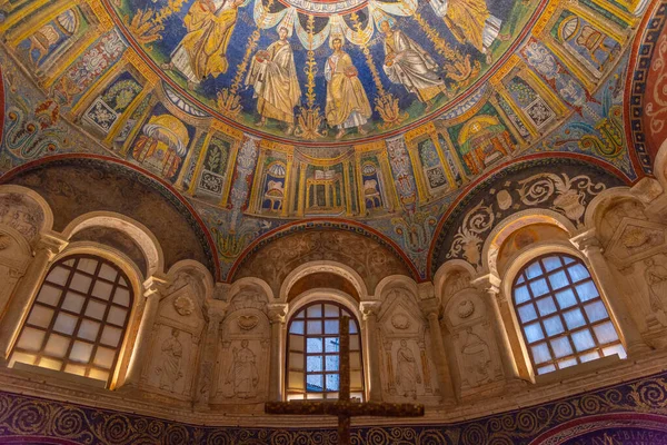 Ravenna Italia Agosto 2021 Interior Del Baptisterio Neoniano Ciudad Italiana — Foto de Stock