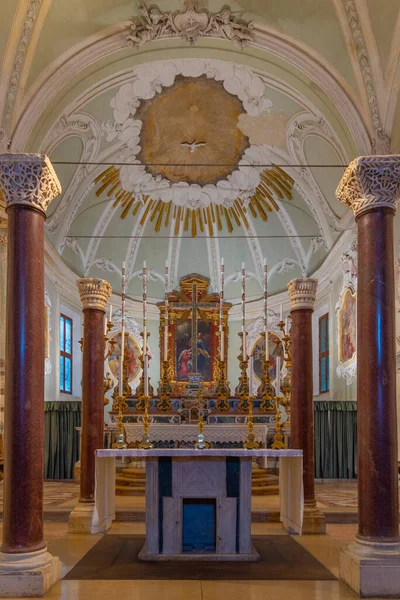 Ravenna Ιταλία Αυγούστου 2021 Εσωτερικό Της Βασιλικής Του Sant Apollinare — Φωτογραφία Αρχείου