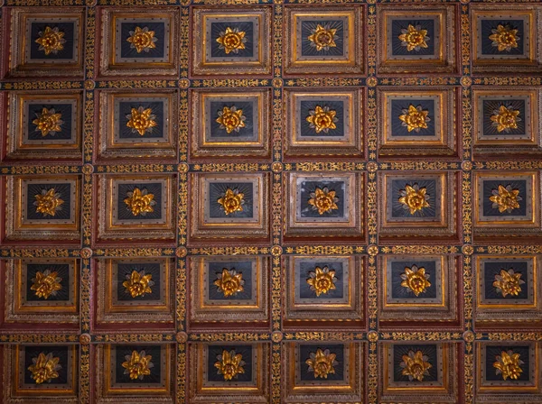 Ferrara Italy August 2021 Ceiling Pinacoteca Nazionale Italian Town Ferrara — Stock Photo, Image