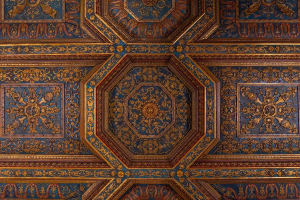 Ferrara Italië Augustus 2021 Plafond Binnen Pinacoteca Nazionale Italiaanse Stad — Stockfoto