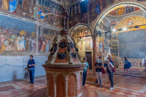 Padua Italy August 2021 Interior Battistero San Giovanni Battista Italian — стоковое фото