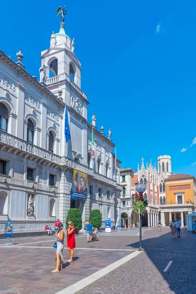 Padua Augustus 2021 Palazzo Moroni Het Centrum Van Italiaanse Stad — Stockfoto