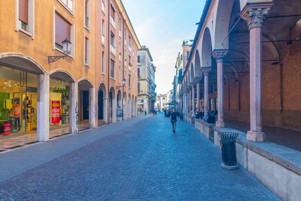 Padua Italië Augustus 2021 Straat Het Commerciële Centrum Van Italiaanse — Stockfoto