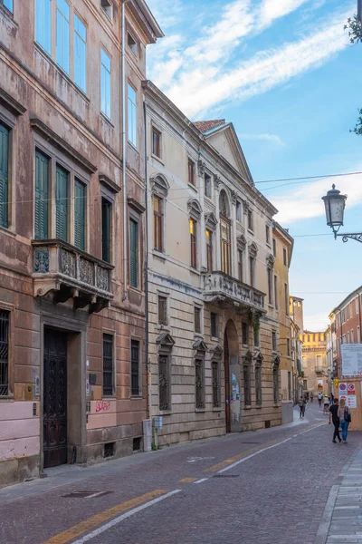 Padoue Italie Août 2021 Rue Dans Centre Commercial Ville Italienne — Photo