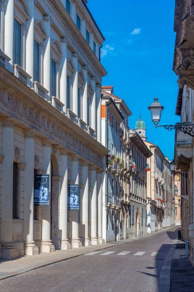 Vicenza Olaszország 2021 Augusztus Könyvtár Olaszországi Vicenza Óvárosában — Stock Fotó