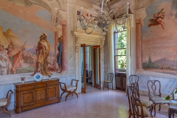 Vicenza Itália Agosto 2021 Interior Palazzina Villa Valmarana Nani Cidade — Fotografia de Stock