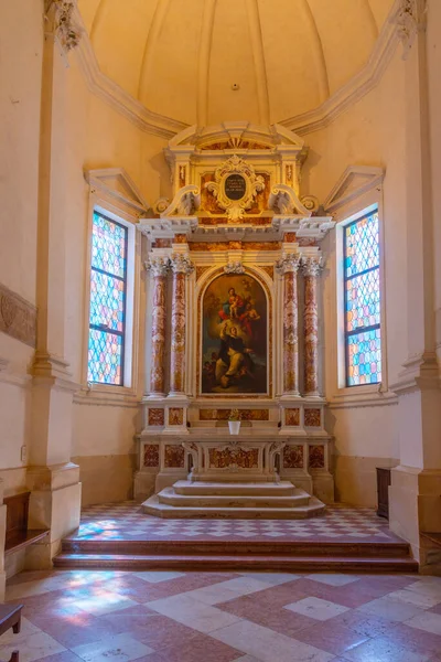 Vicenza Itálie Srpna 2021 Interiér Katedrály Santa Maria Annunciata Vicenze — Stock fotografie