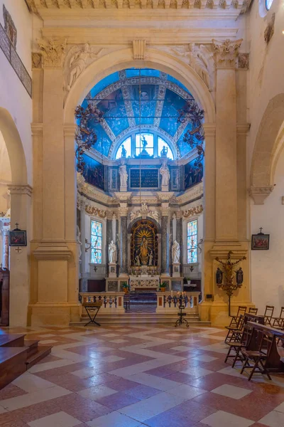 Vicenza Olaszország 2021 Augusztus Santa Maria Annunciata Katedrális Belseje Vicenzában — Stock Fotó